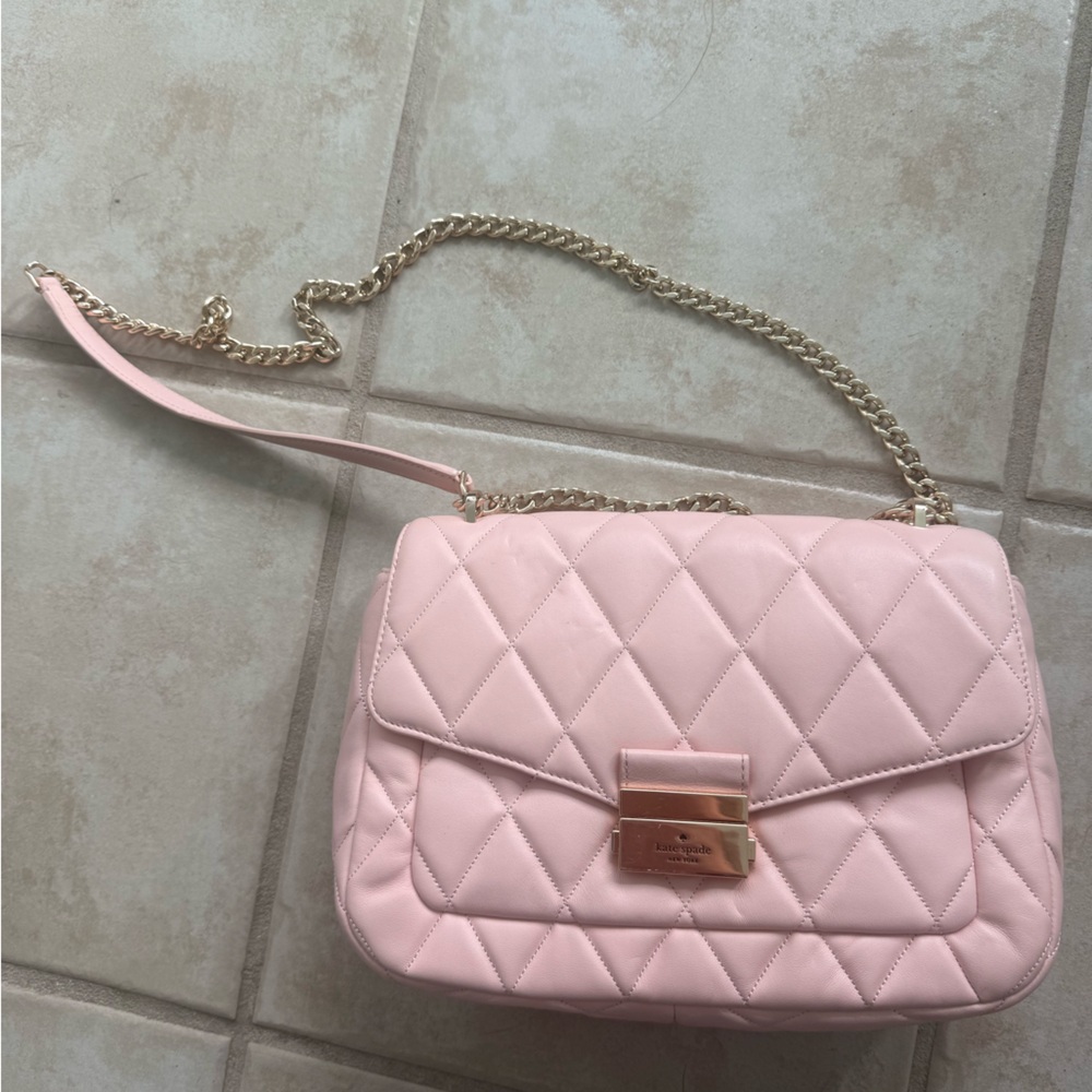 Kate Spade pink quilted bag
